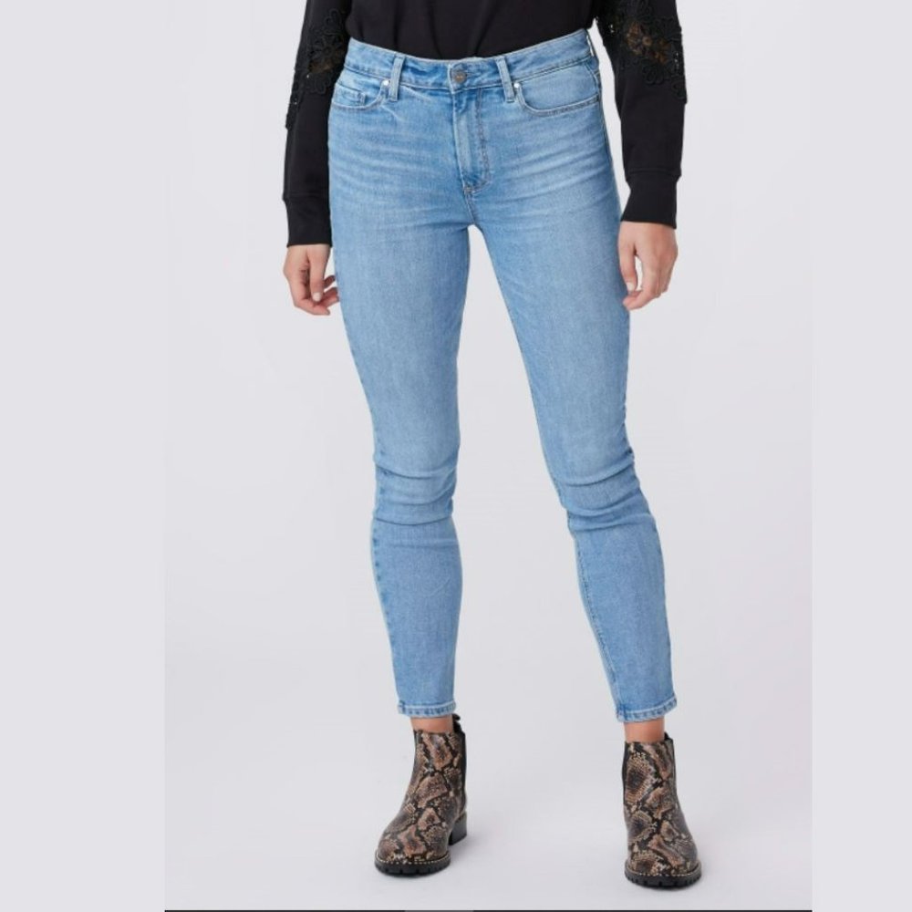 Paige Denim Hoxton Ankle Adventurous Blue Jegging Denim Jeans Size 31
